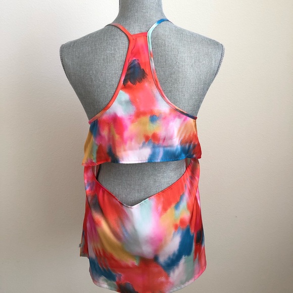 RVCA Watercolor Cutout Tank Top - Picture 2 of 4